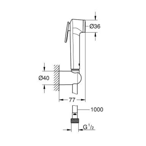 Душевой гарнитур GROHE Tempesta-F Trigger Spray 30 26352000