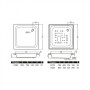 Поддон стальной BLB EUROPE 90x90 см квадратный CF9012001