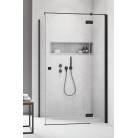 Душевая кабина без поддона RADAWAY Essenza New Black KDJ (80/80), 385043-54-01 L/R + 384051-54-01