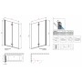 Шторка для ванни RADAWAY Fuenta New PND 100, 208210-01L/R