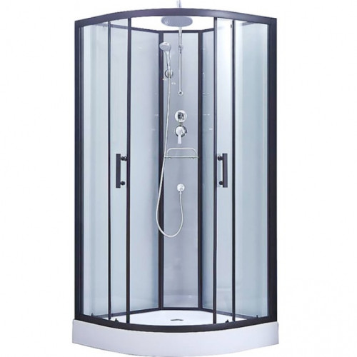 Душовий бокс Lidz Majatek SB90x90.BLA.LOW.TR LMSB9090BLALOWTR