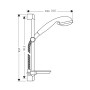 Душевой набор Hansgrohe Croma 0,90м 27773000