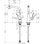 Cмеситель для кухни Hansgrohe Metris 14822000