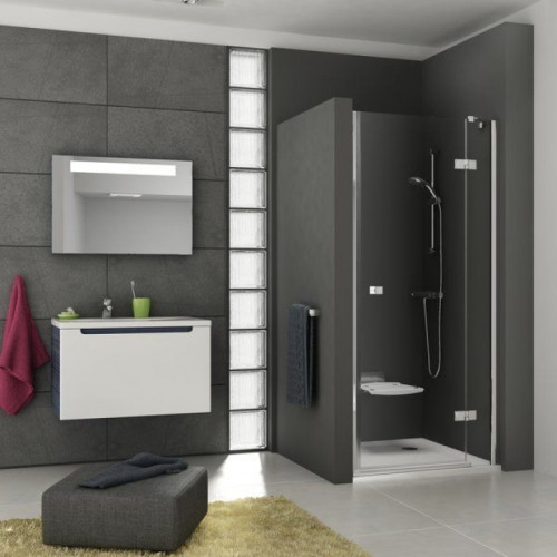 Душевые двери Ravak SMARTLINE SMSD 2 - 90 B-R Transparent, безопасное стекло, хром, 0SP7BA00Z1