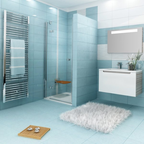 Душові двері Ravak SMARTLINE SMSD 2 - 120 BR Transparent, безпечне скло, хром, 0SPGBA00Z1