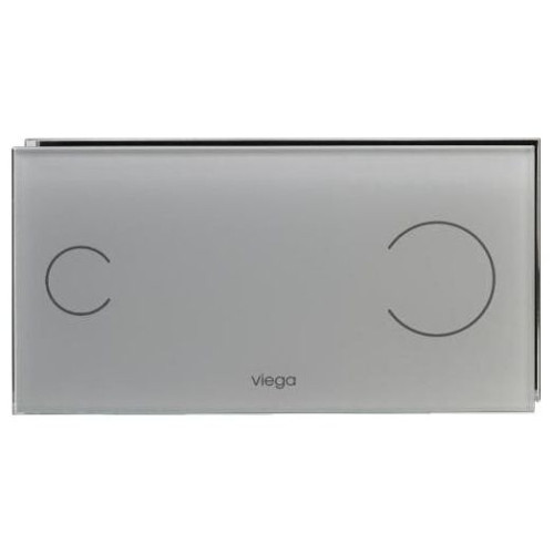 Зливна кнопка VIEGA Visign for Style 100, сіре скло