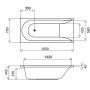 Каркас для ванни AM.PM Spirit 150x70 W72A-150-070W-R2