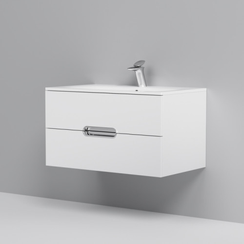 Тумба з умивальником AM.PM Spirit 80 M70-FUX0802-WC0802-38 білий глянець