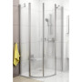 Кутова душова кабіна Ravak CHROME CSKK 4 - 80 Transparent білий профіль безпечне скло 3Q140100Z1