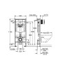 Інсталяційна система GROHE Rapid SL 38722001 c Білою клавішею Skate Air