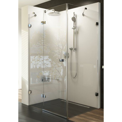 Душова штора Ravak BRILLIANT BSDPS - 100 R Transparent, хром, безпечне скло, 0UPA0A00Z1