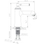 Змішувач для умивальника Imprese Hydrant,35 мм, ZMK031806010