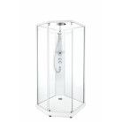 Душевая кабина IDO SHOWERAMA 10-5 Comfort 100x100 см, белый профиль/прозрачное стекло (дверь+передние стенки), 558.207.00.1