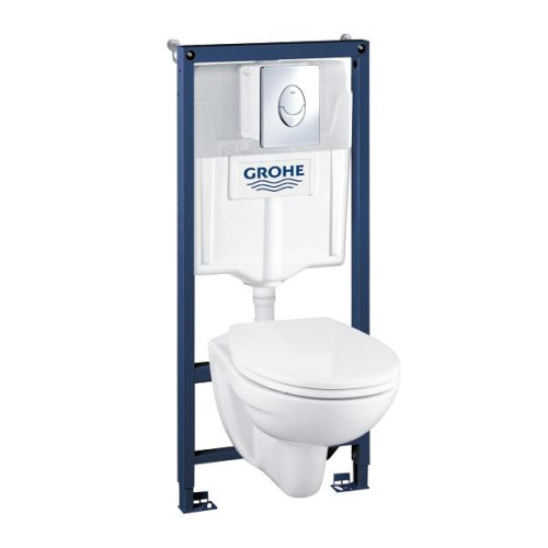 Комплект: інсталяція Grohe Rapid SL + підвісний унітаз Solido Perfect, 39192000