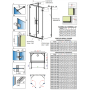 Душова кабіна без піддону RADAWAY Arta DWD+2S (90/70), 386051-03-01 L+R + 386109-03-01 + 386109-03-01