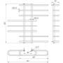 Полотенцесушитель Mario Парус 800х850/160, 1.1.0902.01.P