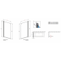 Шторка для ванны RADAWAY Eos PNJ 50, 205102-101L/R