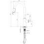 Смеситель для кухни Imprese Hydrant ZMK031806150 с выдвижной лейкой