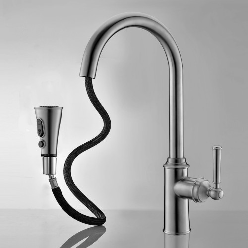 Смеситель для кухни Imprese Hydrant ZMK031806150 с выдвижной лейкой
