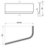 Панель для ванны Ravak CHROME 160x105 R, CZA6100A00