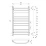 Полотенцесушитель Laris Виктория 500x900 П11-71207051