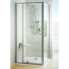 Душові двері Ravak PIVOT PDOP 2 - 110 Transparent, білий профіль, білі ручки, безпечне скло, 03GD0101Z1
