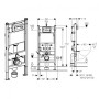 Інсталяція GEBERIT Duofix 458.126.00.1 + підвісний унітаз Roca the GAP з кришкою, A34H47C000+458.126.00.1+115.125.21.1
