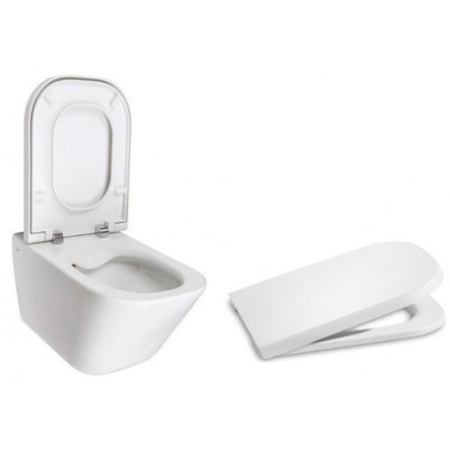Інсталяція GEBERIT Duofix 458.126.00.1 + підвісний унітаз Roca the GAP з кришкою, A34H47C000+458.126.00.1+115.125.21.1