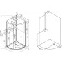 Душова кабіна AM.PM Joy Round 90x90 без піддону W95G-301-090CM