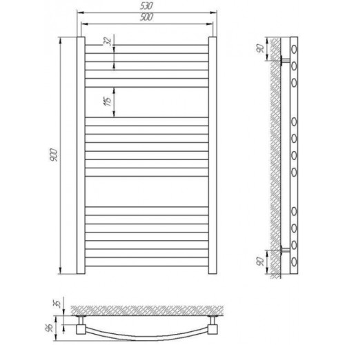Сушка для рушників Laris Гранд П11 500 х 900-71207601