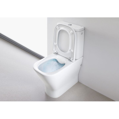 Унітаз Roca The GAP Rimless, нижнє підведення + сидіння Duroplast soft-close, A34D738000