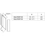 Душові двері Ravak PIVOT PDOP 1 - 90 Transparent, білий профіль, безпечне скло, 03G70100Z1