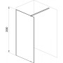 Стенка для душа Ravak WALK-IN FREE - 160, безопасное стекло, GW9FS0C00Z1