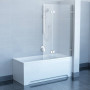 Шторы для ванны Ravak BVS2 - 100 L TRANSPARENT хром 7ULA0A00Z1