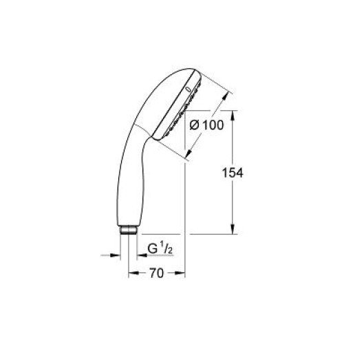 Ручной душ GROHE New Tempesta 100, 26161001