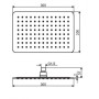 Верхний душ Excellent Slim 20х30 см AREX.3062CR
