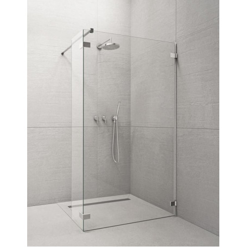 Перегородка для душа RADAWAY Walk-in Euphoria II (80), прозрачная, безопасное стекло, 383130-01-01 + 383160-01-01