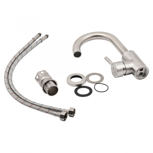 Смеситель для кухни Lidz Aria 015F2 LDARI015F2NKS34942 Nickel