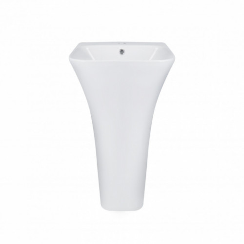 Раковина напольная моноблок Qtap Crow 45x43,5x83,5 White с донным клапаном QT0511G315W