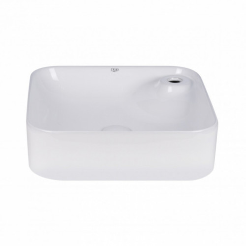 Раковина-чаша Qtap Stork 43x43x12 White с донным клапаном QT15112194W
