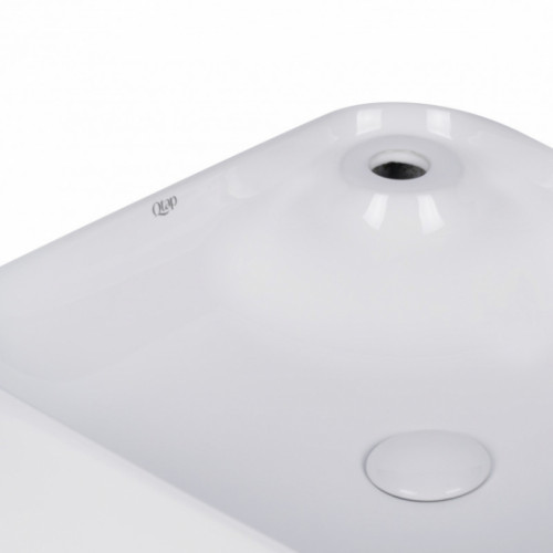 Раковина-чаша Qtap Stork 43x43x12 White с донным клапаном QT15112194W