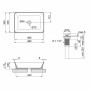 Раковина-чаша Qtap Virgo 49x35x11 White с донным клапаном QT18112261W