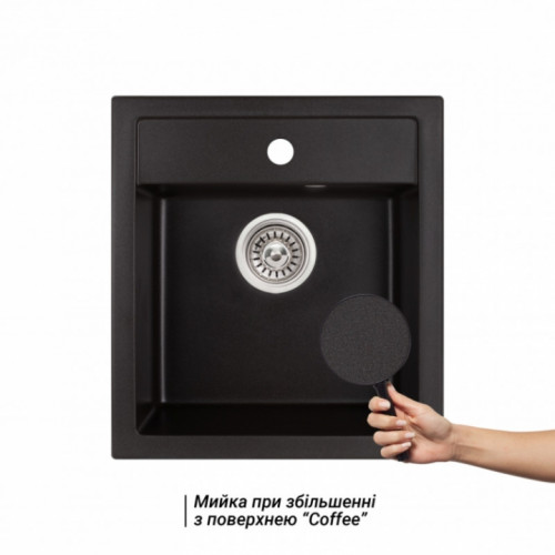 Кухонна мийка Qtap CS 5046 Black (QT5046BLA404)