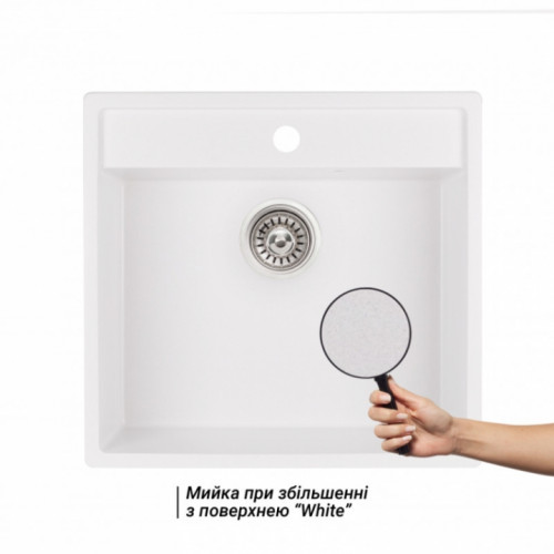 Кухонна мийка Qtap CS 5250 White (QT5250WHI650)