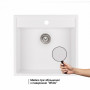 Кухонна мийка Qtap CS 5250 White (QT5250WHI650)