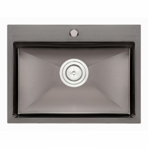 Кухонна мийка Qtap D5843BL 2.7/1.0 мм Black (QTD5843BLPVD10)
