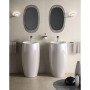 Умывальник RAK Ceramics Cloud монолитный напольный CLOFS5001AWHA глянцевый