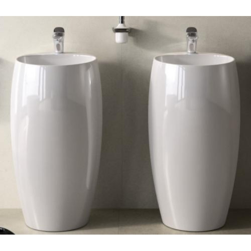 Умывальник RAK Ceramics Cloud монолитный напольный CLOFS5001AWHA глянцевый