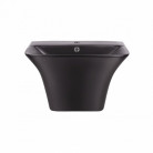 Раковина подвесная моноблок Qtap Crow 60x43x38,5 Matt black с донным клапаном QT0511G835MB