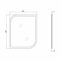 Зеркало Qtap Scorpio 55х695 White QT147850701W